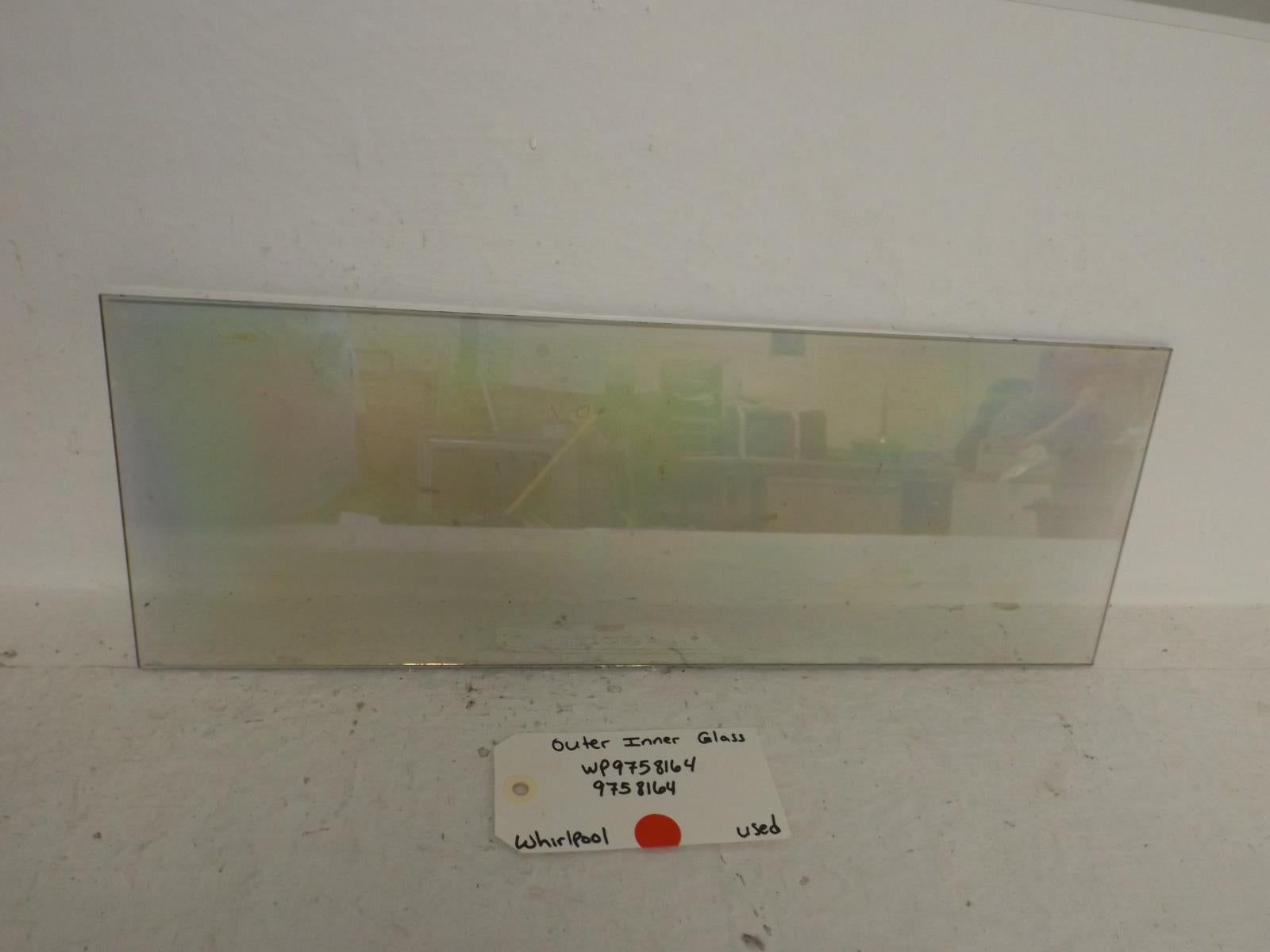 Whirlpool Stove WP9758164 9758164 Outer Inner Glass Used Whirlpool Stove WP9758164 9758164 Outer Inner Glass Used